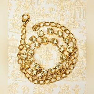 Natural Yellow Citrine 14.7 Total Carats In 18K Gold Plated Classic Necklace